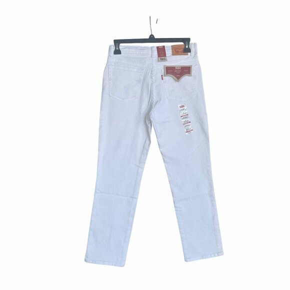 ❤️❤️❤️High Rise Straight Ankle Big Girls Jeans Youth Sz 16 White Stretch Modern - Picture 3 of 7
